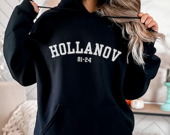 Hollanov Hockey Romance Sweatshirt Heated Rivalry Bookish Design Reader Gift Booktok Merch Literary Apparel Enemies Lovers Bookworm Clothing