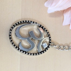 Namaste Keychain Yoga Keychain Peace Keychain Silver Keychain Key Accessories Gift for Her