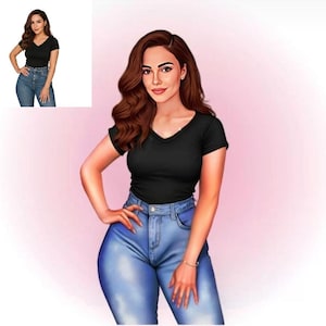 Custom Cartoon Logo from Your Photo – Digital Portrait Logo – Delivered in 48h –