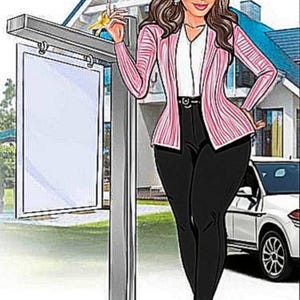 real estate custom cartoon logo