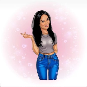 Business Woman Cartoon Logo ,Custom Logo for Female Entrepreneurs, Coaches, and Small Business Owners