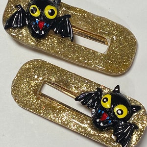 Halloween Hair Clip, barrette pair