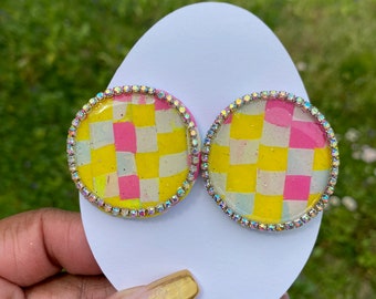 Easter Basket Statement Studs