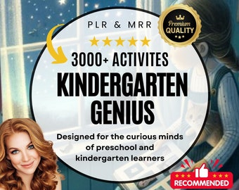 Preschool Printables PLR Master Resell Rights Ebook Bundle Done For You Passive Income Digital Products MRR & Private Label Rights