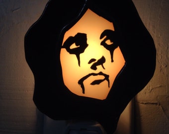 Stained Glass ALICE COOPER Night Light by Glass Action