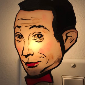 Pee Wee Herman Stained Glass Night Light by Glass Action image 2