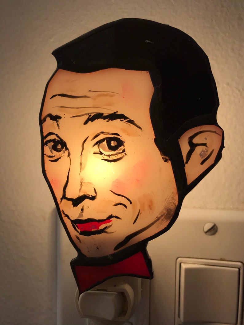 Pee Wee Herman Stained Glass Night Light by Glass Action image 2