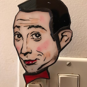 Pee Wee Herman Stained Glass Night Light by Glass Action image 1