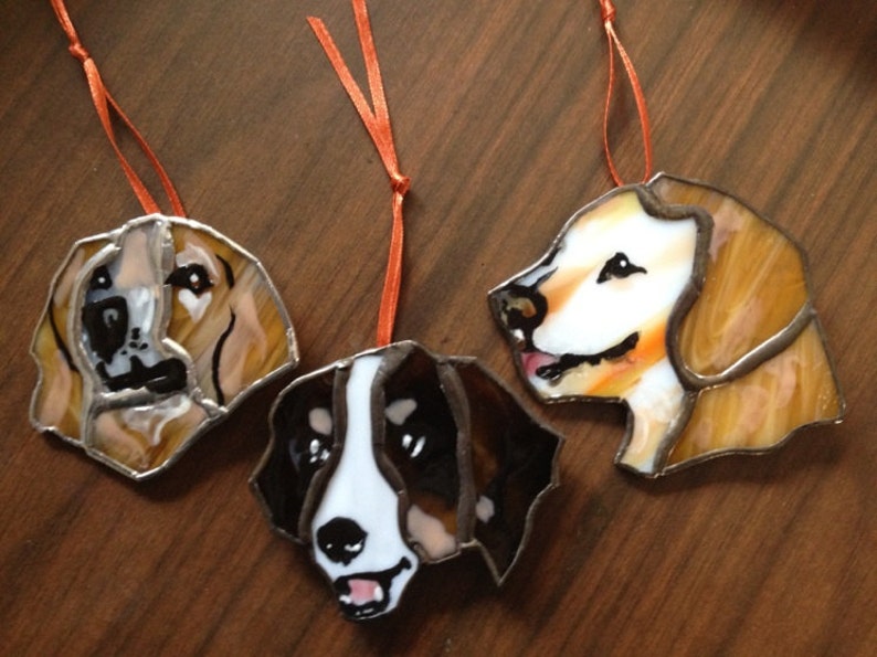 LOCAL Pet Portraits in Stained Glass by Glass Action Dog Cats and More image 3