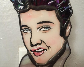 Elvis Presley Tribute Night Light by Glass Action