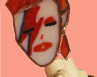 Stained Glass DAVID BOWIE Night Light by Glass Action