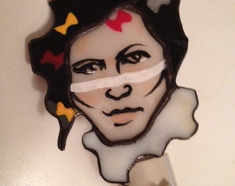 Adam Ant stained glass portrait night light by Glass Action