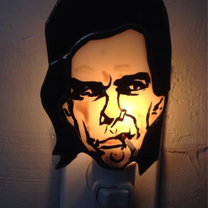 Nick Cave stained glass night light by Glass Action image 1