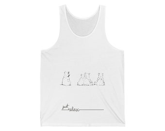 Just Relax Bear - Unisex Jersey Tank