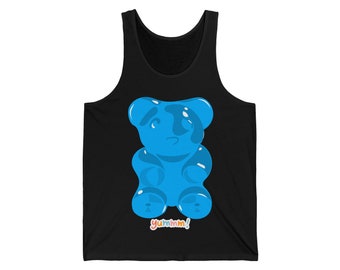 Gummy Bear Blue - Unisex Jersey Tank