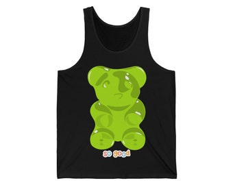 Gummy Bear Green - Unisex Jersey Tank