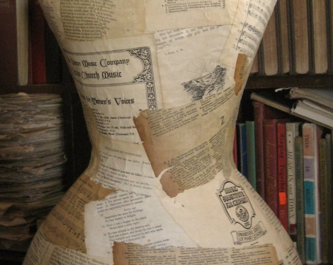 Regina Paper Mache Dress Form Etsy