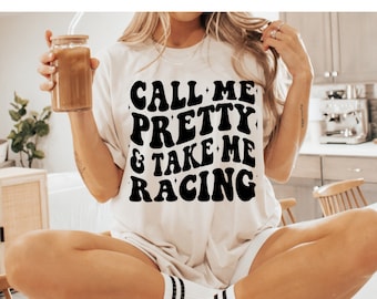 Pretty Racing T-shirt: Unisex T-shirt för vuxna