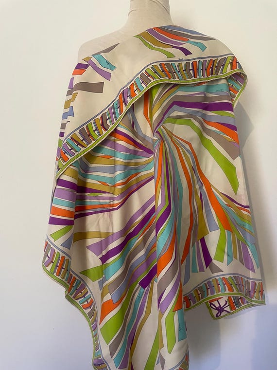 Emilio pucci large silk scarf