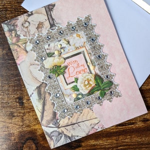 Carte de voeux et enveloppe vierges