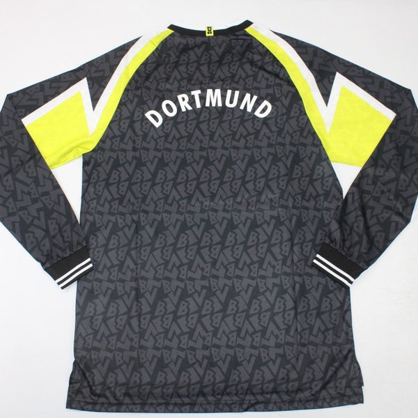 borussia dortmund 1995 1996 jersey trikot long sleeve black shirt
