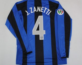 inter milan 2004 2005 jersey trikot long sleeve shirt javier zanetti serie a