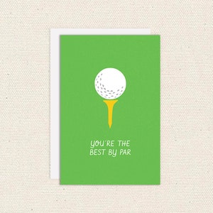 Tarjeta de felicitación "Eres el mejor" de Par Golf