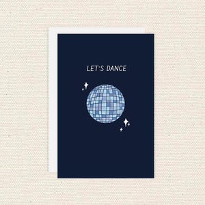 Let's Dance Carte de voeux, carte de boule disco pour célébrer
