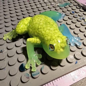 Glow in the dark Resin frog