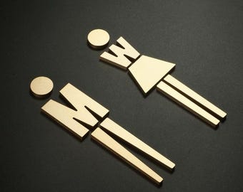 Luksusowy, nowoczesny aluminiowy metalowy znak do toalety, znak do toalety, znak do łazienki, znak do toalety, logo na drzwi dla mężczyzn i kobiet, tabliczki na drzwi, znaki literowe
