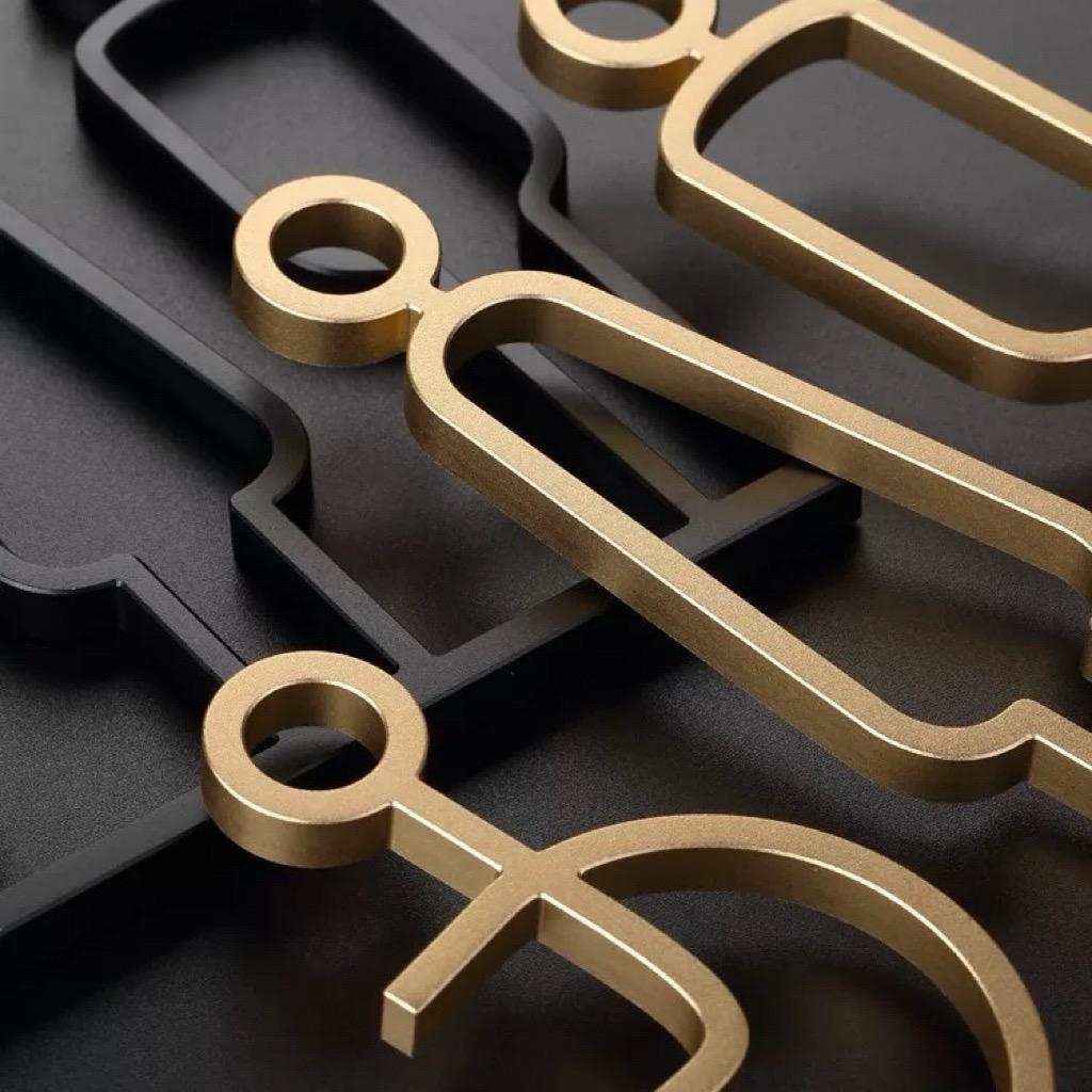 High-end Luxury Aluminum Side Mount Washroom Sign, Restroom Sign ...