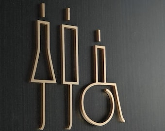 Luksusowy metalowy aluminiowy szyld do łazienki, szyld do toalety, szyld do łazienki, szyld do toalety, logo na drzwi, szyld na drzwi, szyld na drzwi, hotele, biura