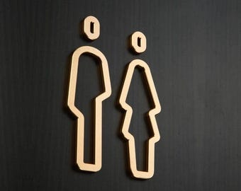 Luksusowy, nowoczesny aluminiowy metalowy znak do łazienki, znak do toalety, znak do łazienki, znak do toalety, logo na drzwi dla mężczyzn i kobiet, tabliczki na drzwi
