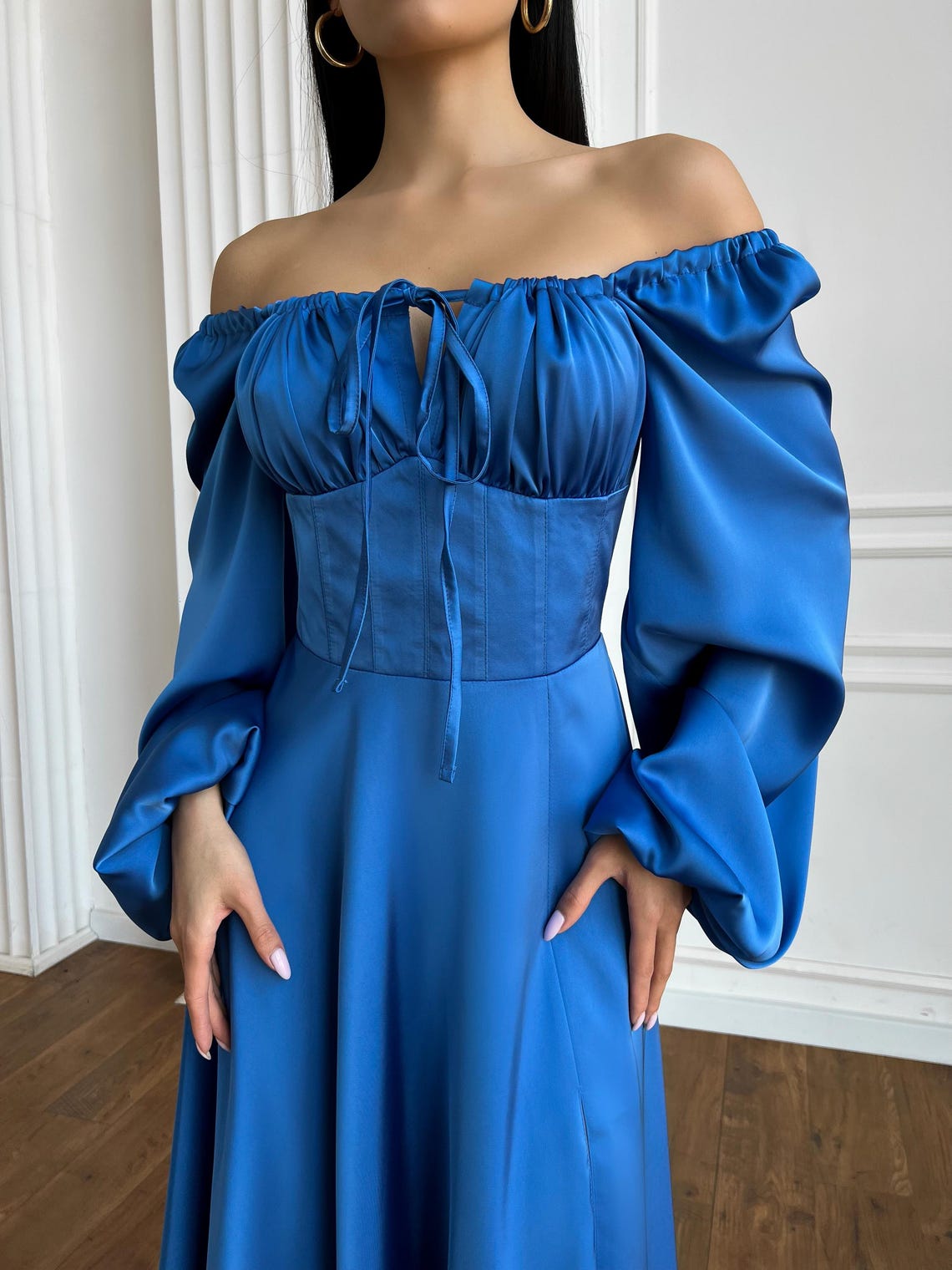 REI A-LINE DRESS (BLUE)