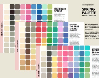 Winter Season Poster | Sesonal Colour Palette Poster | Digital Download ...