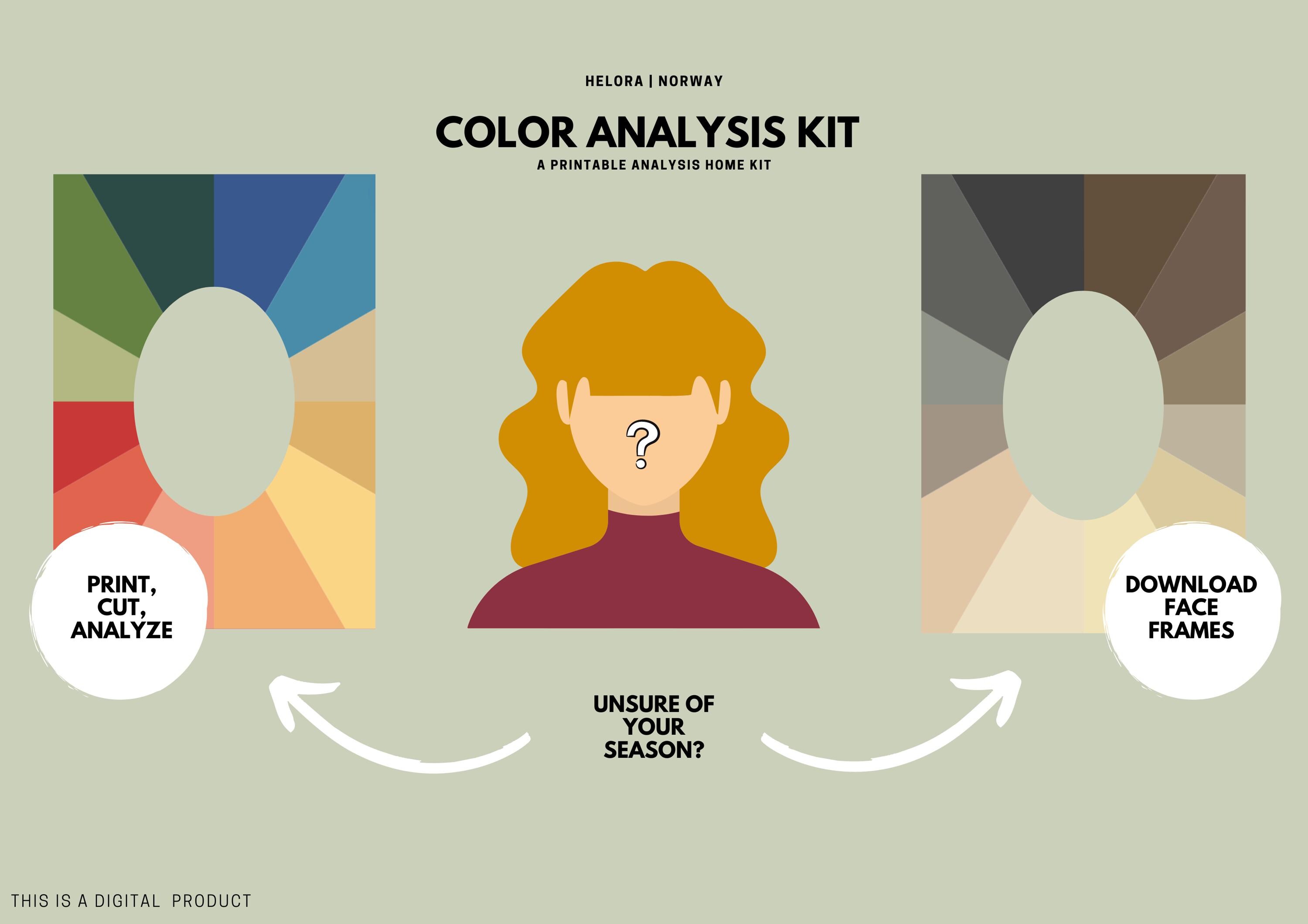 Autumn DIY Seasonal Analysis Kit | Digital Download | Color Analysis ...