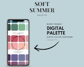 Soft Summer Digital Palette | Sesonal Colour Palette | Digital Download | Soft Summer Swatches | Budget Palette | No AI