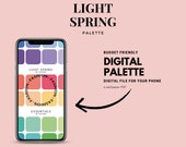 Light Spring Digital Palette | Sesonal Colour Palette | Digital Download | Light Spring Swatches | Budget Palette | No AI