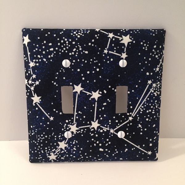 MADE TO ORDER Starry Night Sky Glow in the Dark Light Switch Cover Plate