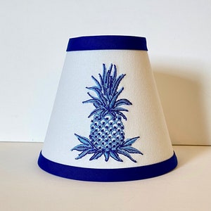 Blue Pineapple Lamp Etsy