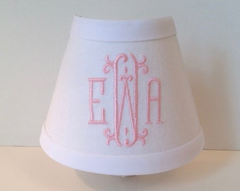 MADE TO ORDER Vienna Monogrammed Night Light (other colors available for monogram)