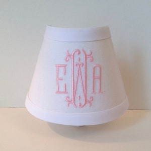 MADE TO ORDER Vienna Monogrammed Night Light (other colors available for monogram)