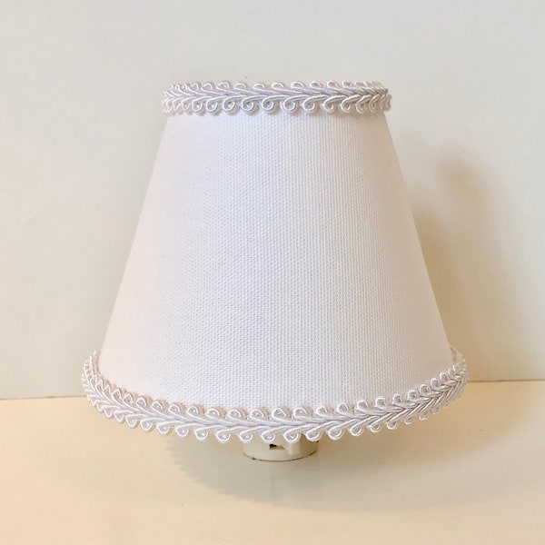 MADE TO ORDER White Shaded Night Light
