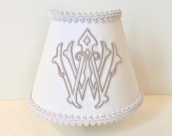 MADE TO ORDER Antique Intertwined Monogram Night Light (your choice of color for monogram)