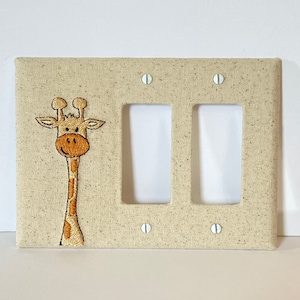 MADE TO ORDER Giraffe Light Switch Cover Plate (other sizes available)