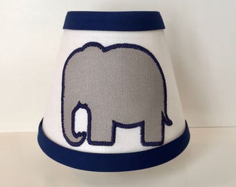 MADE TO ORDER Elephant Night Light (Gray elephant with your choice of outline and trim color)