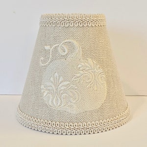 MADE TO ORDER Patterned Pumpkin Sconce/Chandelier Lamp Shade in Cream