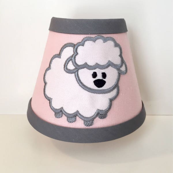 MADE TO ORDER Little Lamb Appliqué Night Light (other colors available)