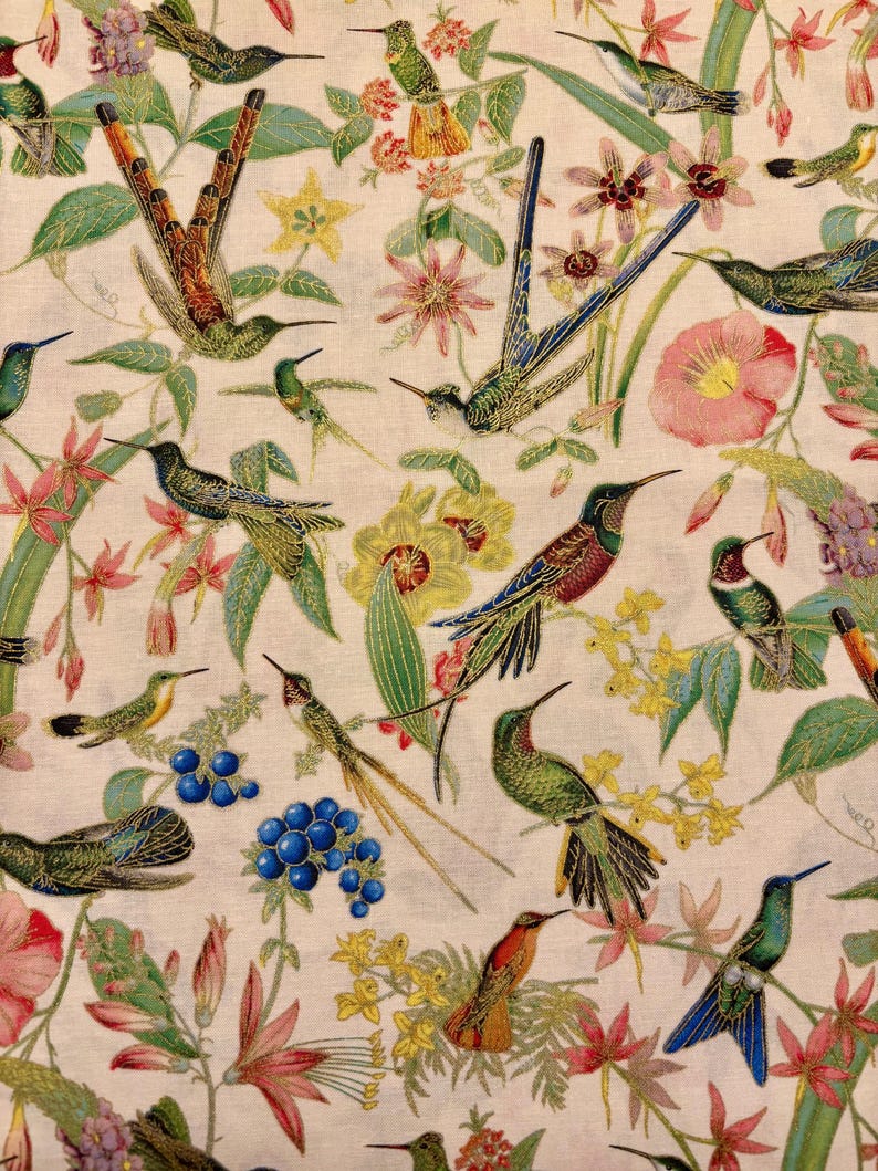 Hummingbirds and Flowers Night Light