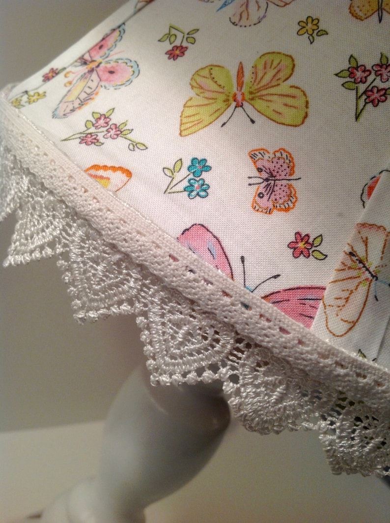Romantic Butterflies Hexagon Bell Lamp Shade READY TO SHIP!